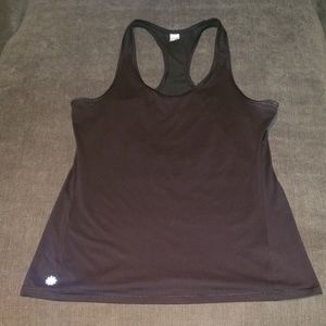 Athleta black Chi racerback tank top